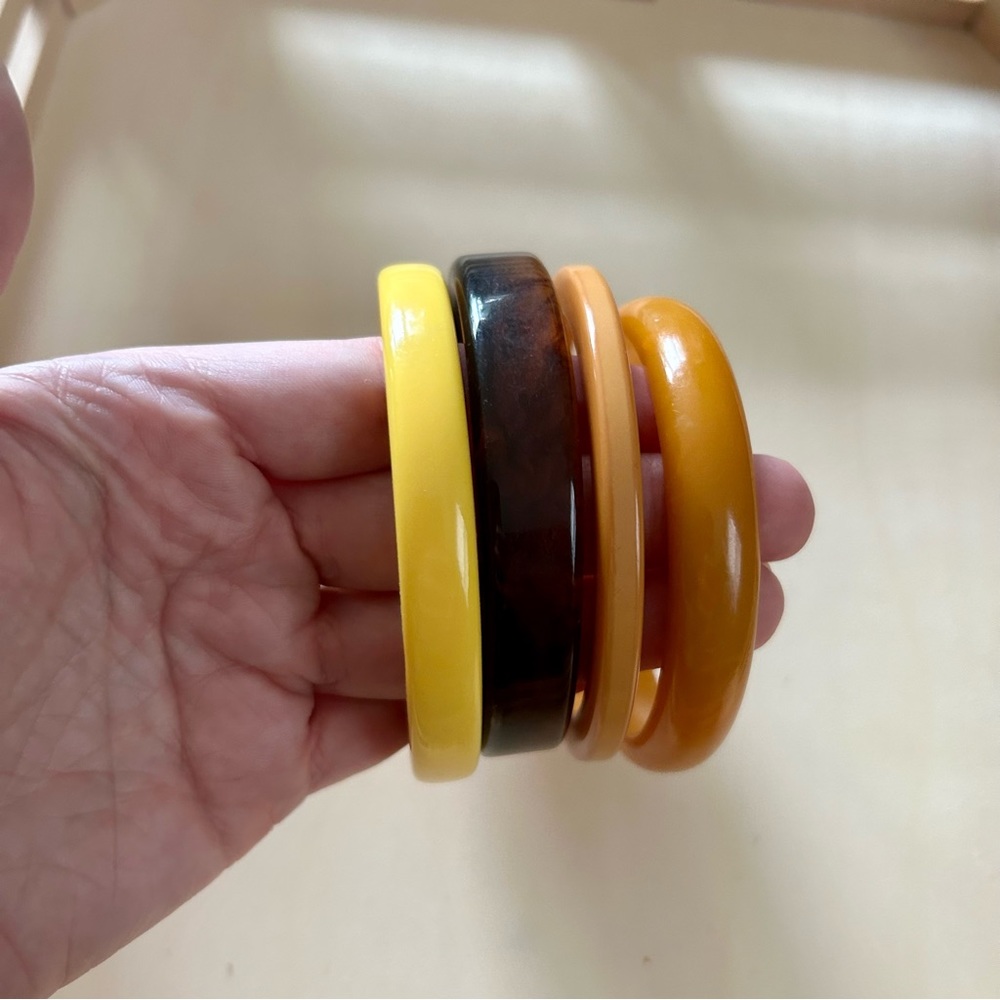 Vintage 50s bangles butterscotch tortoise - Picture 12 of 12